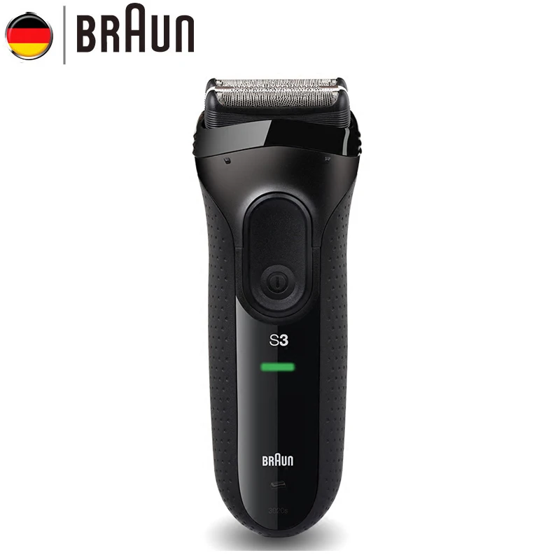 Braun 3020S Electric Shavers Rechargable Washable Wet Dry Foil Razor Series 3 Shaving Machine Long Hair Trimmer 45 Mins Runtime