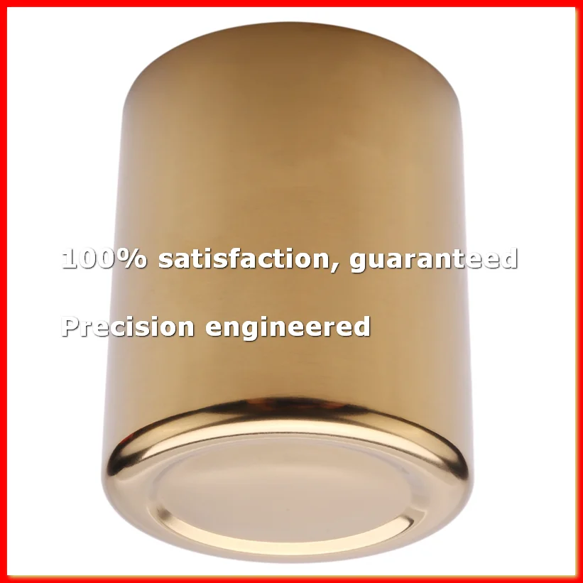 Gold Flower Vase Pen Holder Desktop Storage Container for House Office - Cylinder-A69M