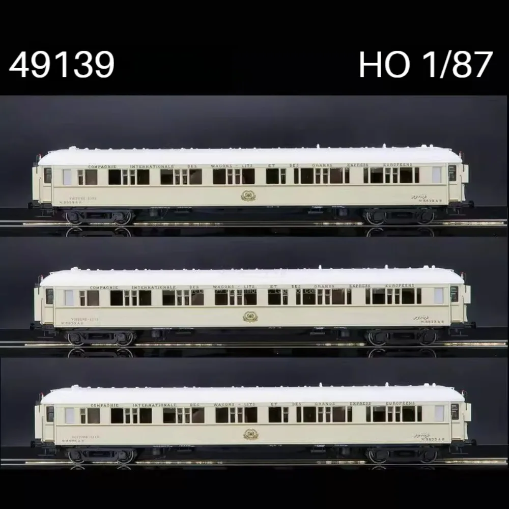 

HO 1/87 Train Model Orient Express Egypt Version 49139/49143 Multiple Options Available 3-car/2-car Train Set Boy's Toy Gift