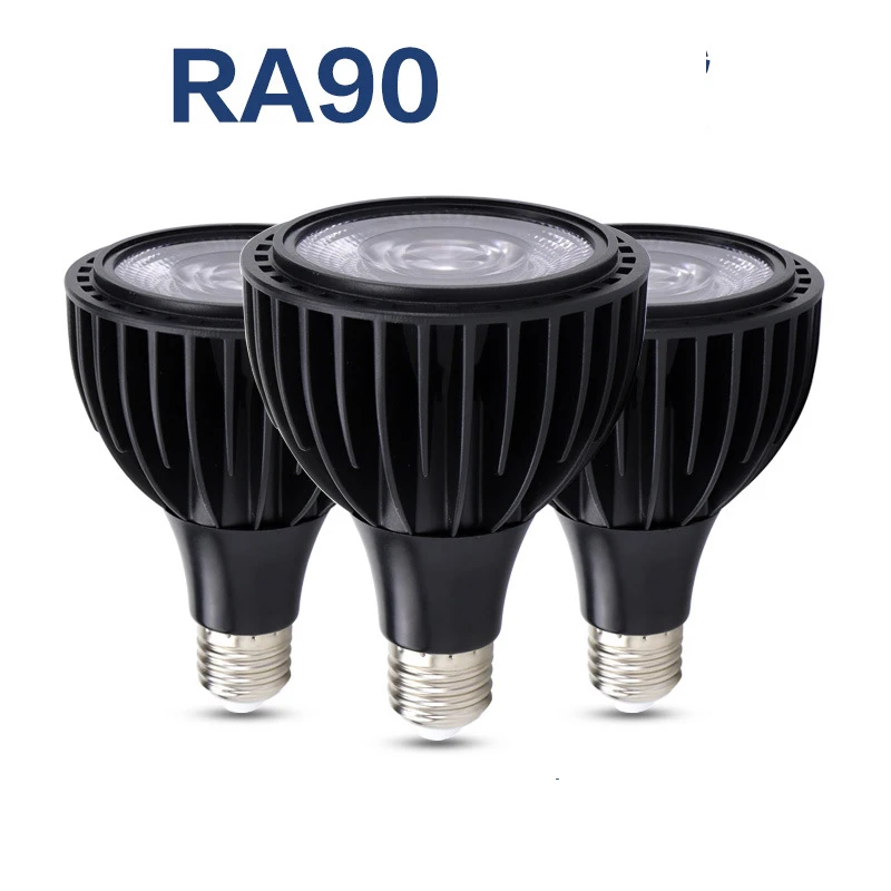 1pc High Bright LED PAR30 Bulb Spotlight E27 40W 3000K 4000K 6000K Supermarket Fresh Clothes Shop Store Aluminum No Stroboscopic