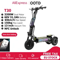 OOTD T30 Electric Scooter 3200W Dual Motor 60V31.2Ah 60 km/h APP Unlock Function E-Scooter 13\