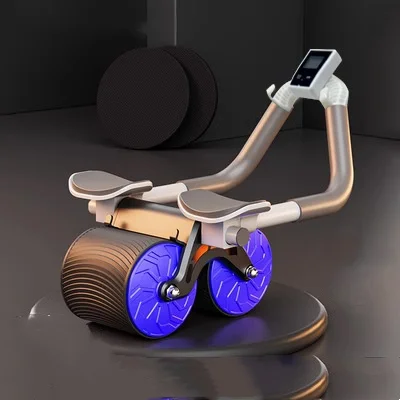 Portable Home Gym Fitness Equipment Multifunctional Durable Polypropylene Abdominal Wheel with Knee Pads and Home Timer
