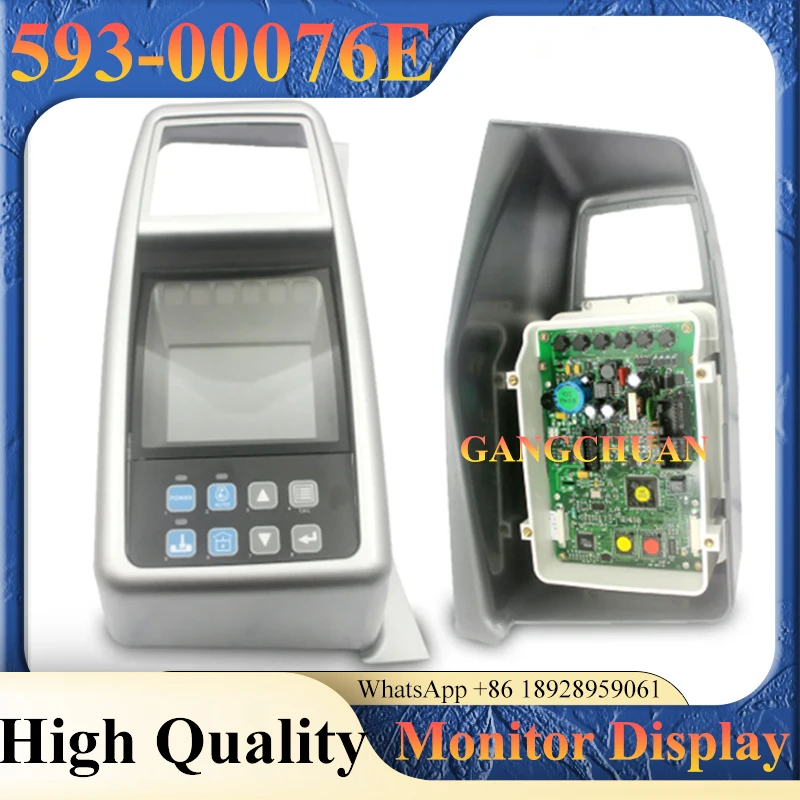 With Program New DX225 DX300 for Excavator LCD Display Panel Monitor 539-00076 539-00076A 539-00076B 593-00076E