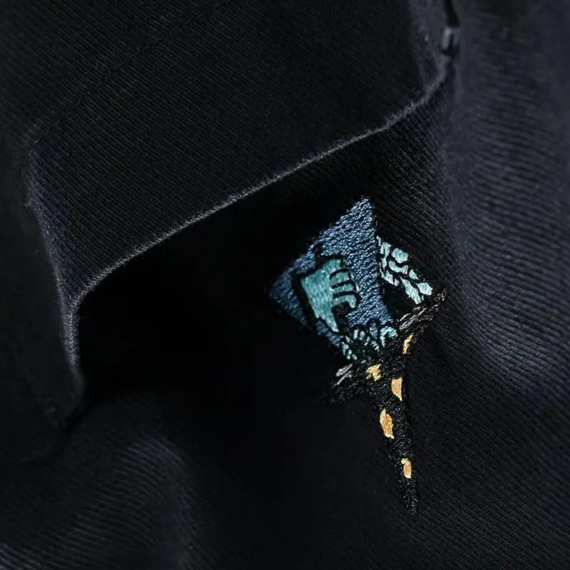 

Embroidered Designer New Long Sleeved Casual Cotton Brand Men Shirt Trend Comfortable Top Clothes Camisas De Hombre Chemise