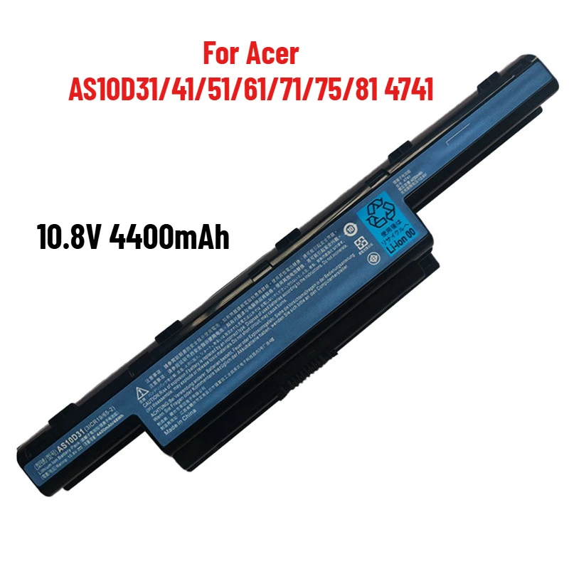 

New Battery for Acer AS10D31/41/51/61/71/75/81 4741 Laptop Batteries