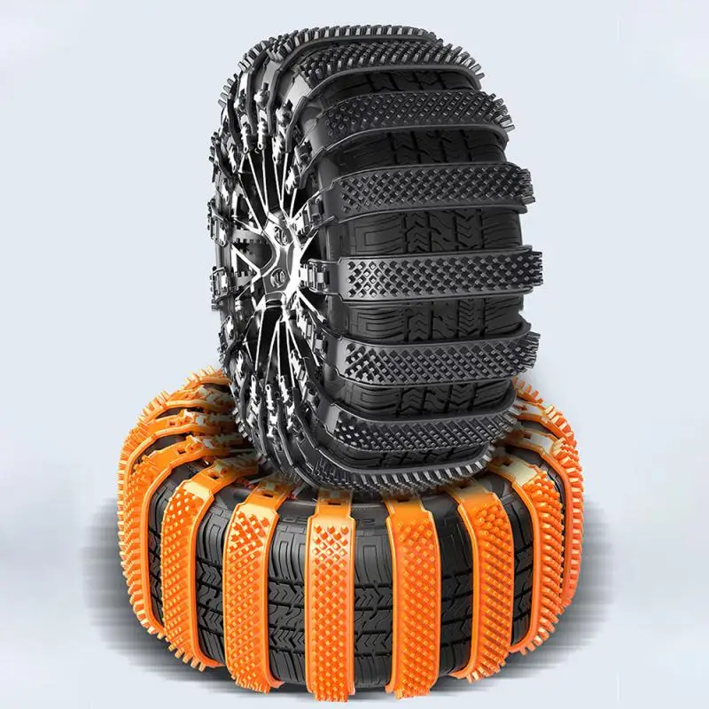 Car Snow Chains Driving SUV Off-road Outdoor Snow Tire Anti-skid Chain Thickened Tendon Universal Car Anti-skid Chain