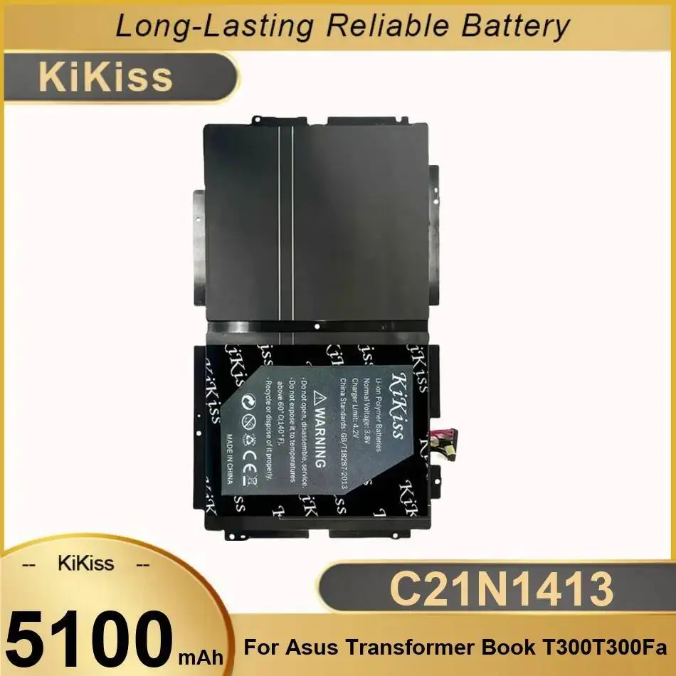 

Laptop Battery Good Low-Temperature Performance For Asus Transformer Book T300 T300FA C21N1413 5100Mah