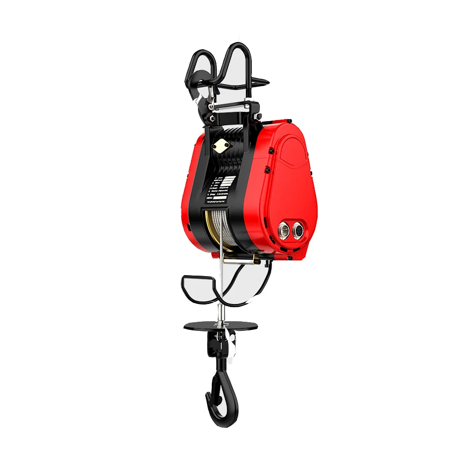 230kg 30m Electric Hoist 220V Household Remote Control Portable Hanging Hoist Air Conditioning Lifting Crane