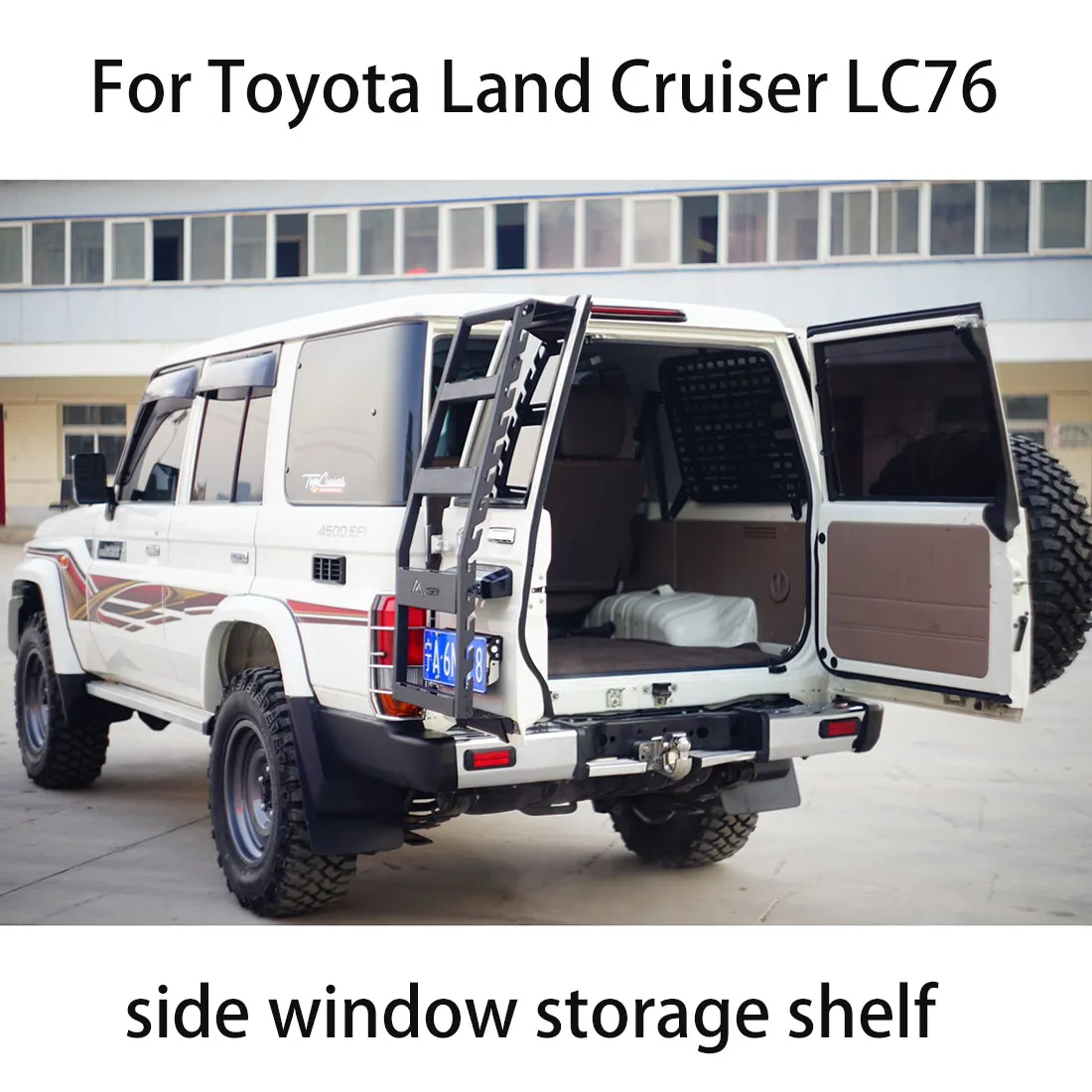 Trunk Stowing Tidying For Toyota Land Cruiser LC76 Side Window Storage Shelf Trunk Debris Rack Storage Modification Accessorie