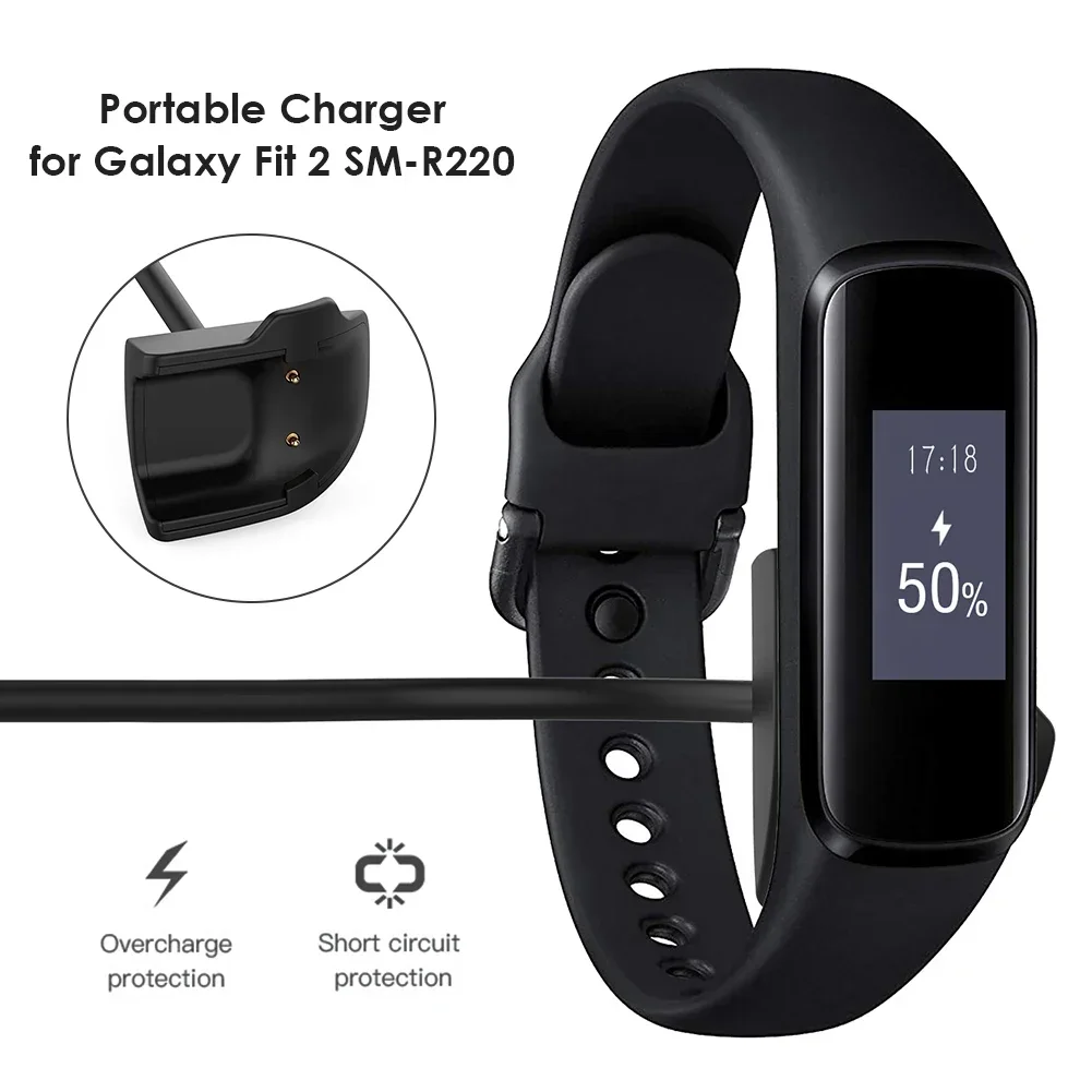 Charging Cable For Gear Fit 2 r220 Smart Bracelet Replacement USB Charger Dock Power Cord Cradle For Samsung-Galaxy Fit2 R220