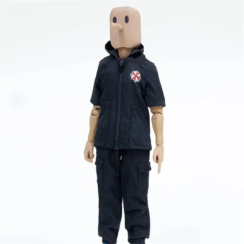 1/12 Soldier Clothing Multi Pocket Workwear Pants Hooded Short Sleeved Jacket T-shirt Model Fit 6'' Action Figure Body In Stock