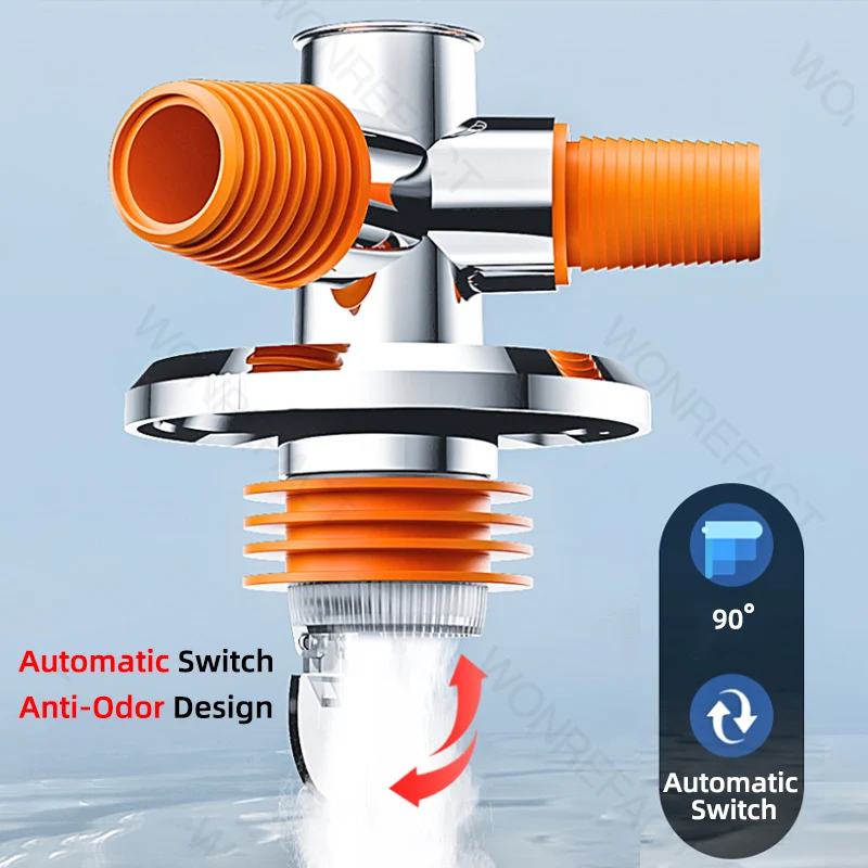 Washing Machine Floor Drain Joint Drainage Tee Adapter Sewer Dual Purpose Connector Drain Sealing Tool Drainpipe Tee