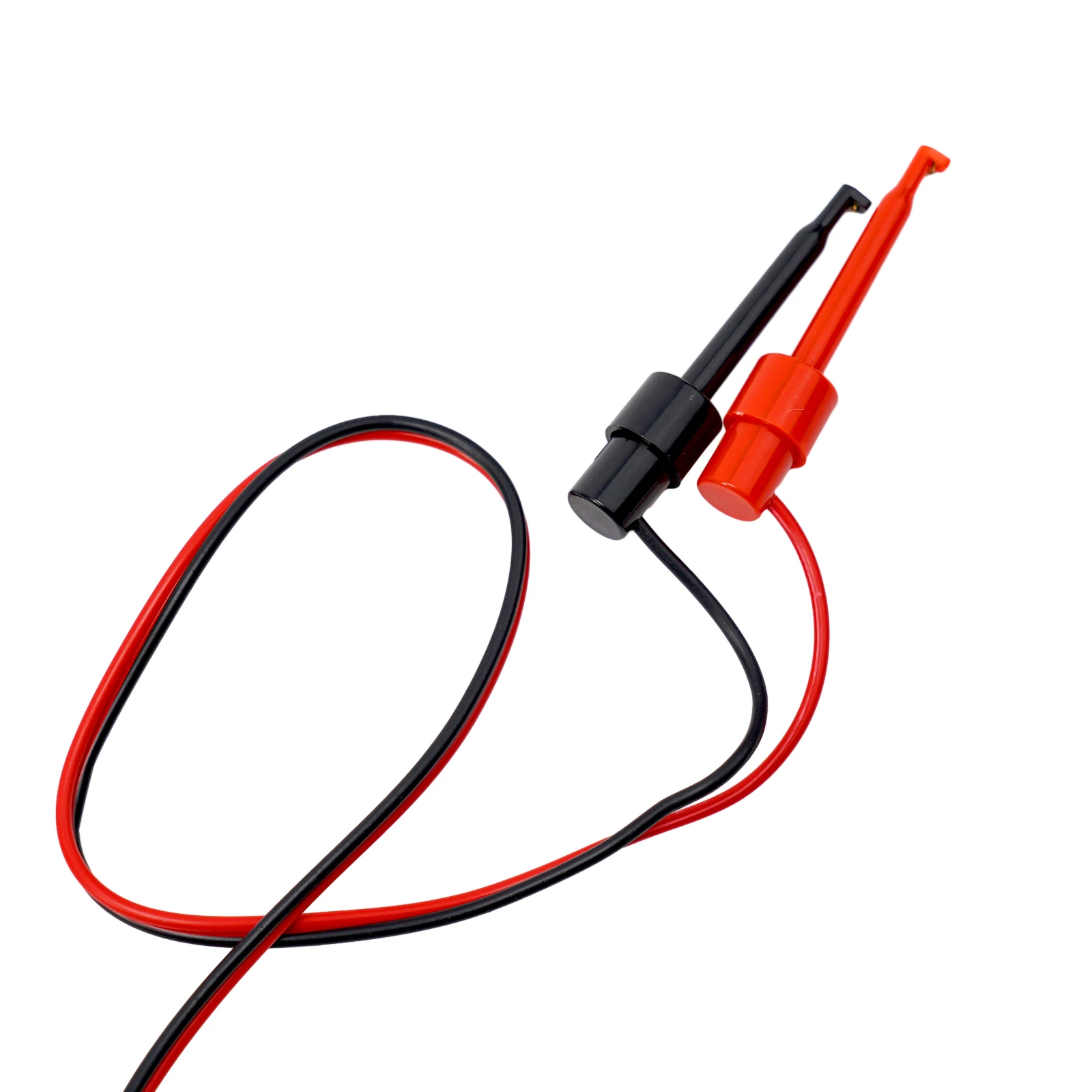 For Multimeter Test Adapter Cable 1 Meter with 4mm Banana Connector and Large Hook Clamp Clips for Electrical Testing