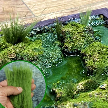 10 cm Simülasyon Senaryosu Uzun Çim Modeli DIY Ho Ölçekli Peyzaj Demiryolu Askeri Statik Sahne Yapımı Malzemeleri Diorama Kiti
