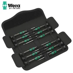 WERA 05073675001 Kraftform Universal Micro Screwdriver Set 12Pc for Electronic Applications