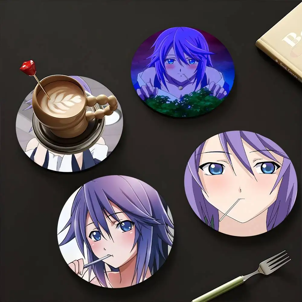 1pc Mizore Shirayuki Wooden Coaster Colour Printing Cup Mat Home Desk Decoration Gifts
