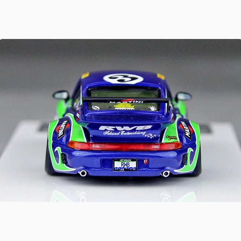 Stock FuelMe Scala 1:64 911 964 993 Rwb Modello di auto in resina Classici Regalo souvenir per adulti Display statico