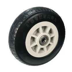 4/5/6/8Inch Solid Rubber Wheel Silent Universal Wheel Casters Shock Absorbing Wheel PP Plastic Core Trolley Wheels колеса для