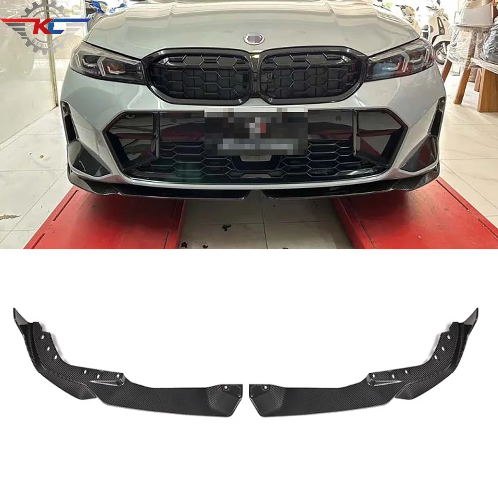 

For BMW 3 Series G20 LCI 2023-IN Real Carbon Front Bumper Lip MP Bumpers Splitter 2PCS/Set