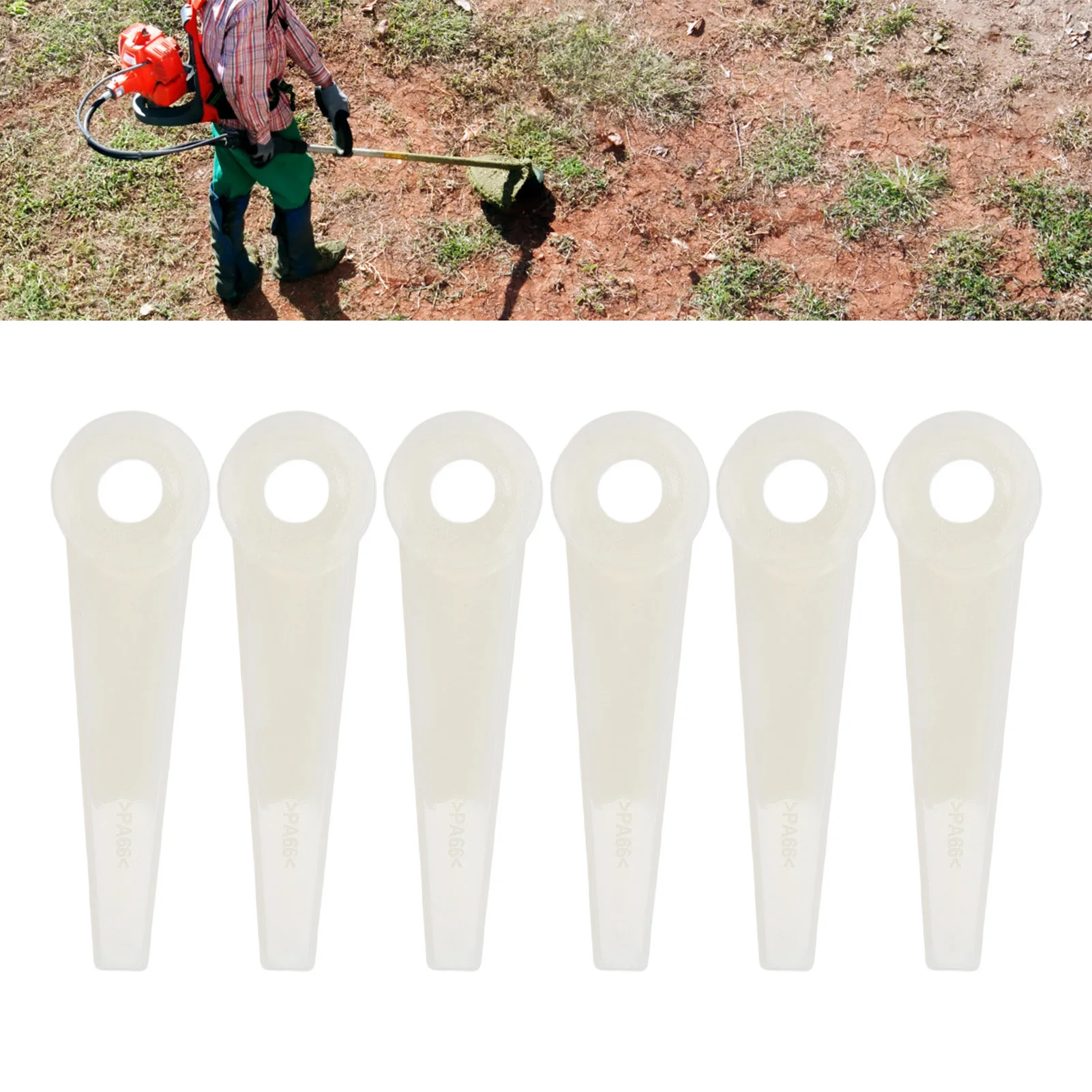Lawnmower Head Blades Nylon Easy Installation Trimmer Head Blade Efficient Cutting Wear Resistant for FS38 FS40 FS45 FS46 FS50