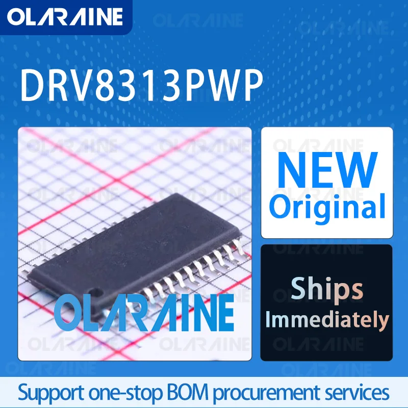 

1/5/10Pcs DRV8313PWP HTSSOP-28 original ic chip Motor/Motion/Ignition Controllers and Drivers RoHS Current: 1 mA