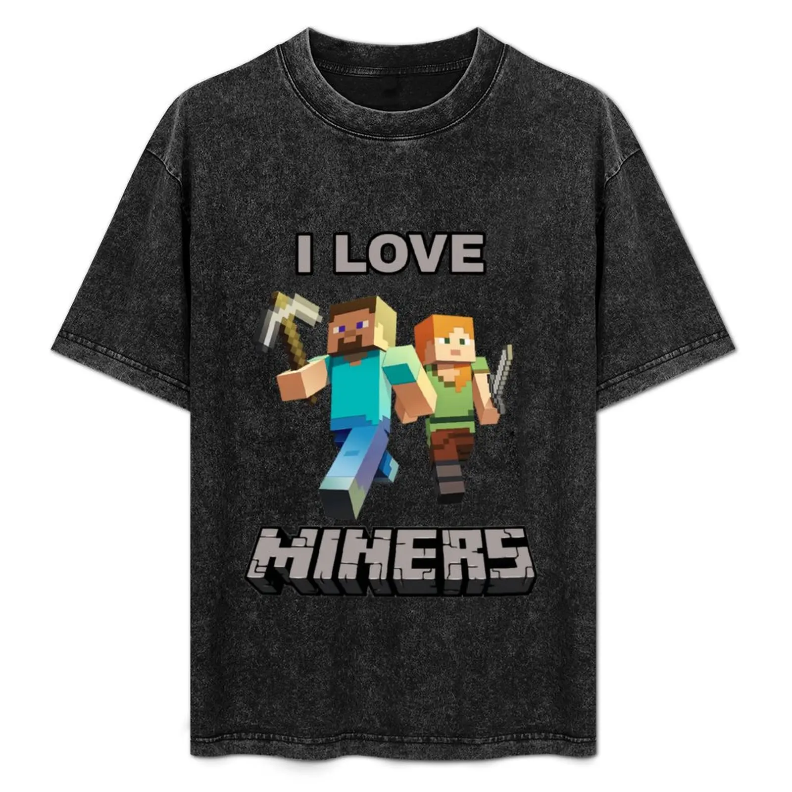 I love miners T-Shirt sublime graphic shirts oversized t shirt animal prinfor boys funny t shirts for men