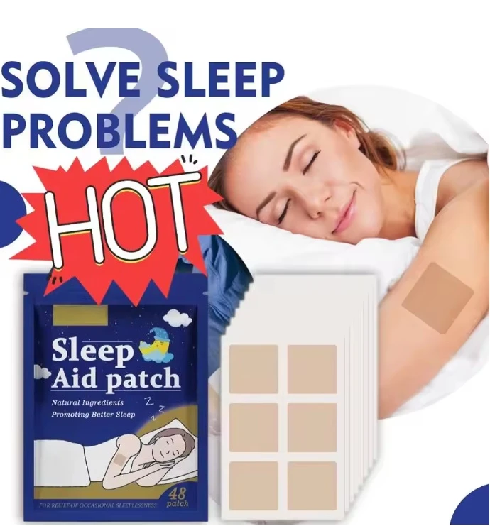 Cerotti naturali per l'aiuto al sonno Ausili per il sonno a biofrequenza per bambini adulti Aiuta a ripristinare naturalmente il tuo ciclo del sonno 48 Patch per il sonno
