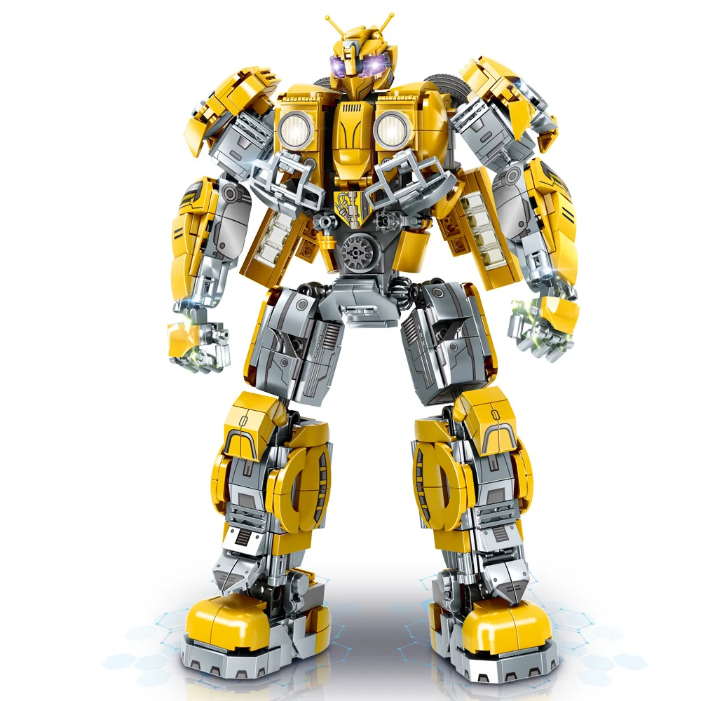 Robot Building Toy Set para meninos, Robot Construction Blocks Kit, Ação Mech Modelo, 927 pcs