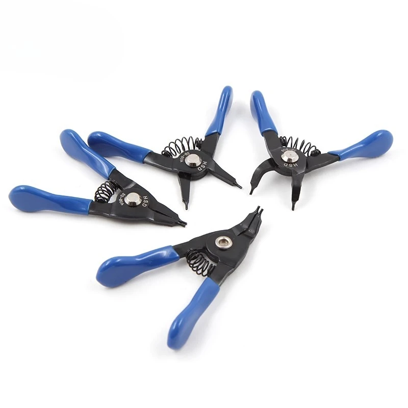 3 Inch Mini Circlip Pliers Set for Internal External Snap Rings, Compact Tool for Shaft and Hole Retaining Clips