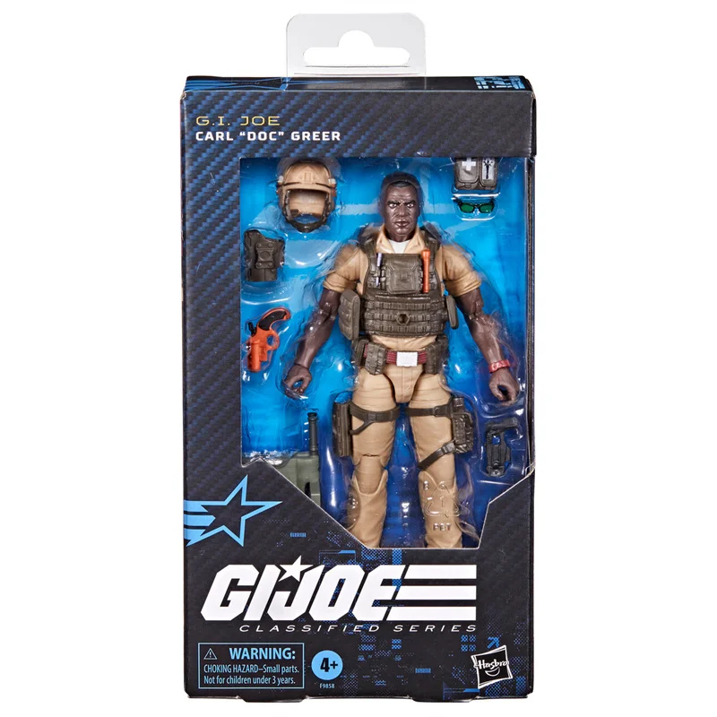 Hasbro G.I. Joe Classified Series #122, Carl "Doc" Greer Action Figure Model Boy Birthday Gift Original