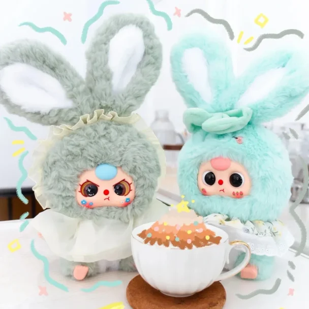 new Baby Three v2 Lily Rabbit Little Town Series Blind Box Action Figure Toy Kawaii Dolls Mystery Box Children Birthday Gift