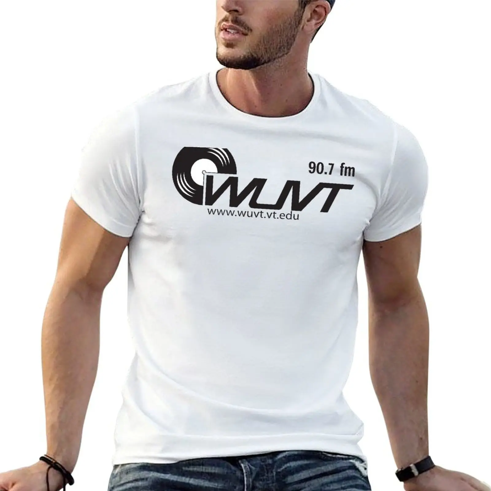 

WUVT Classic Logo T-Shirt funny t shirts dark humor t shirts designer man graphic t shirt T-shirt