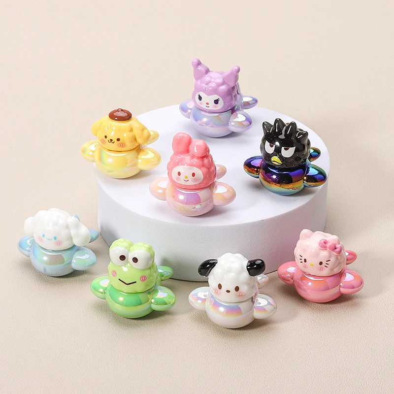 1Pc Cartoon Sanrio Hello Kitty Kuromi Micro Landscape Ornaments Miniature Figurines DIY Home Decoration Car Interior Accessories