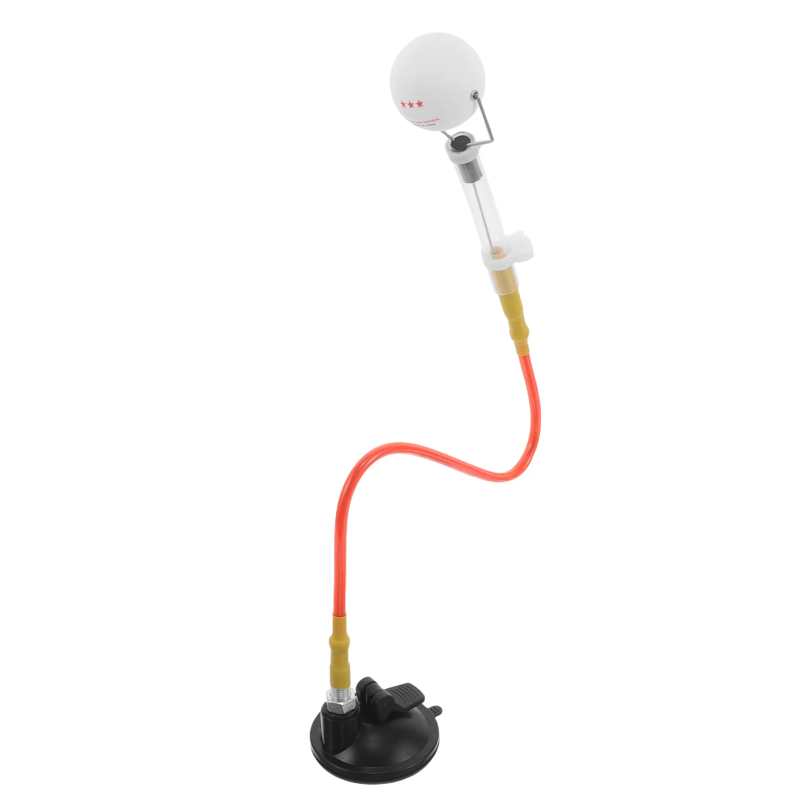 

Adjustable Table Tennis Trainer Kit Orange Suction Cup Wall Mount Durable Pvc Ball Launcher Serve Practice Training Device For