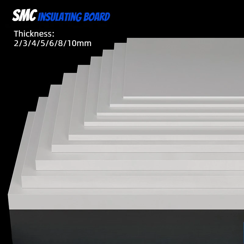 White SMC Board High Voltage Insulation Sheet, Heat & High Temperature Resistant, Fireproof Flame Retardant Electrical Panel