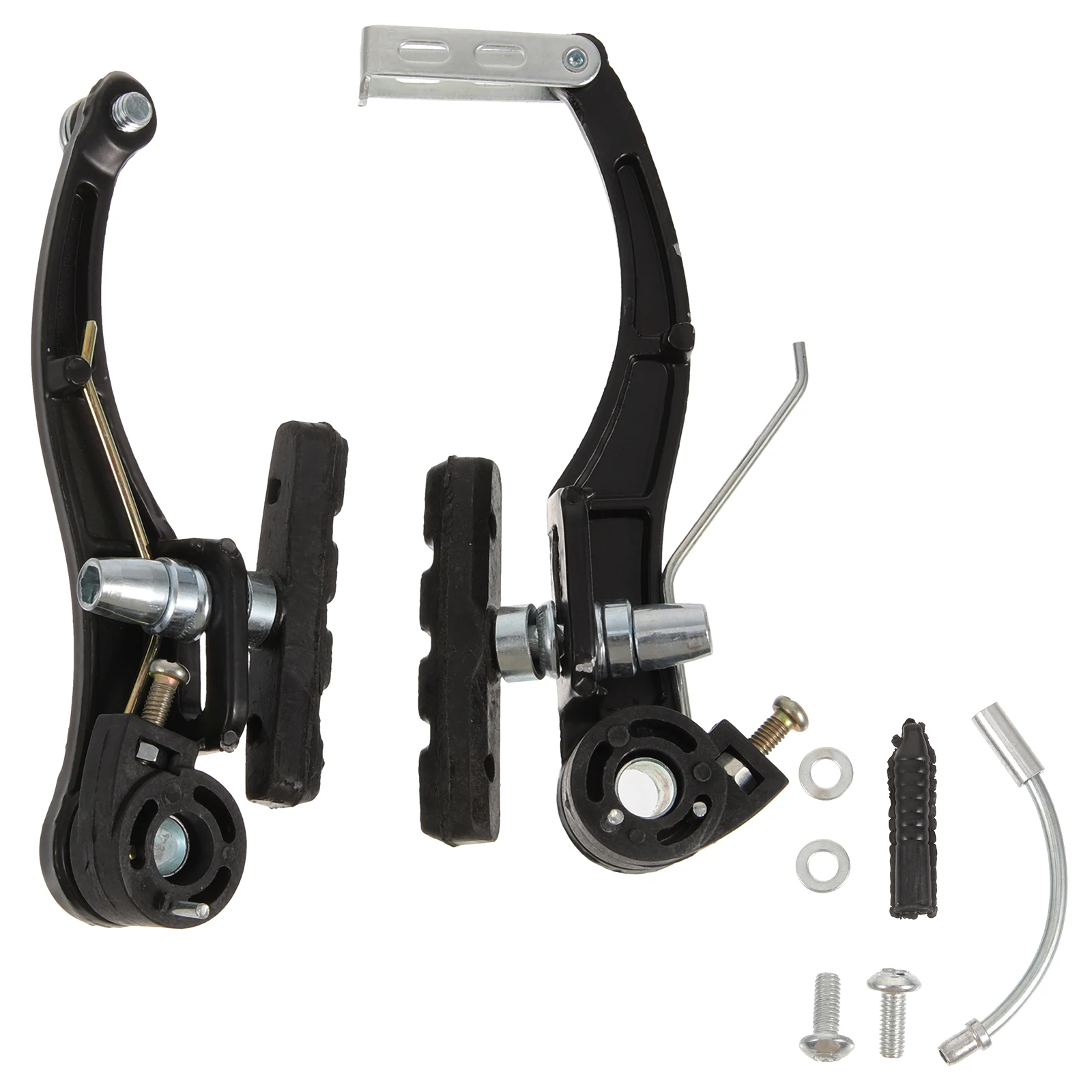 

1Pair Bike Brake Lever Strong Metal Mountain Bike Brakes Replacement Part Rain Weather Resistant Cycling Brake Calipers