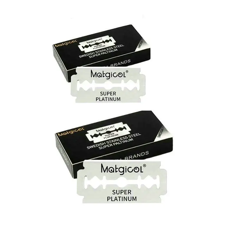 20/10 Count   Super platinum Coated double edge shaving razor blades for Folding Knife with Shaving & Hair Removal