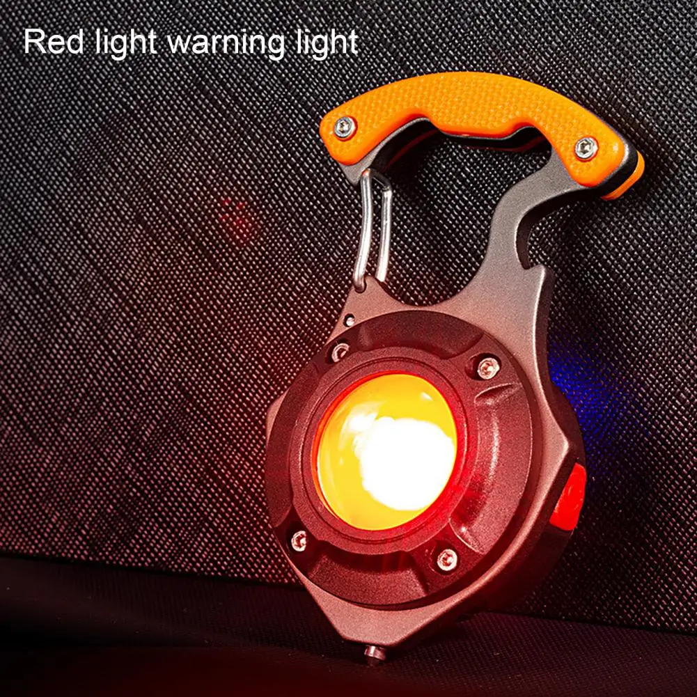 Keychain Light Bottle Opener Survival Hammer Pocket Light Rechargeable Keychain Flashlight Ultra Bright LED Mini Pocket Lamp