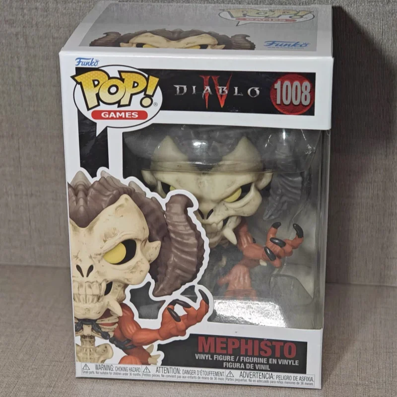 Funko Pop videojuegos Diablo 4 figura de acción de Anime versión MEPHISTO Q decoración estatua muñeca Global limitada juguete de recuerdos coleccionables