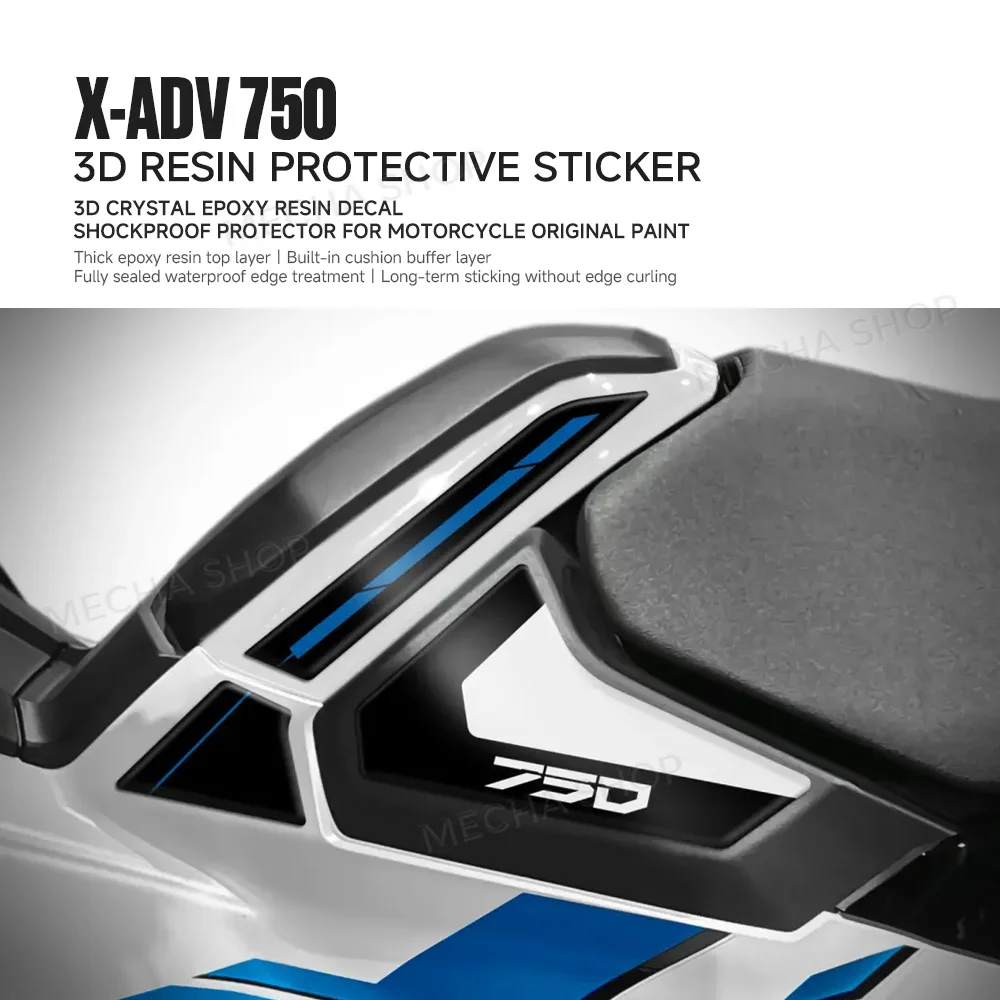 For XADV750 X-ADV 750 2026 on Tricolor Edition Under Saddle Plastic Stickers
