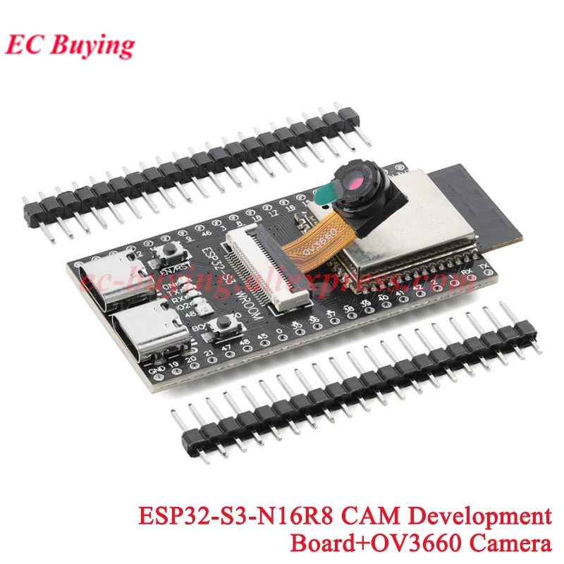 ESP32-CAM-MB ESP32 Seriell zu WiFi BLE Typ-C MICRO Kameramodul Entwicklungsboard CH340 FT232 GC2145 OV2640 OV3660 ESP32-S3-N16 – Detail 1