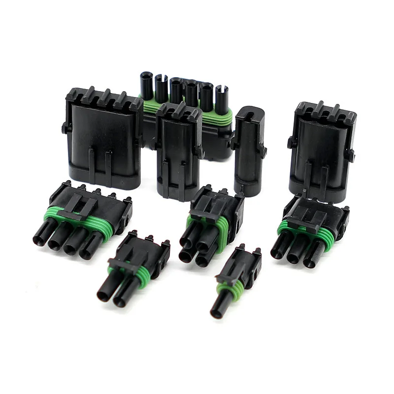 1 2 3 4 6 دبوس دلفي نوع 2.5 السيارات موصل مقاوم للمياه صف مزدوج واحد 12015791 12010996 120109756 120109732 120157911 #5