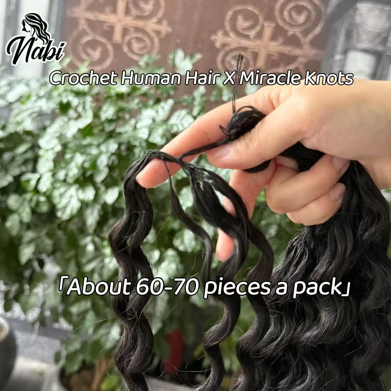 

NABI НОВЫЕ вязанные крючком человеческие волосы, предварительно разделенные невидимые 100% человеческие волосы, глубокая волна, 16-24 дюйма, 100 г/лот, человеческие волосы, подходят для женщин