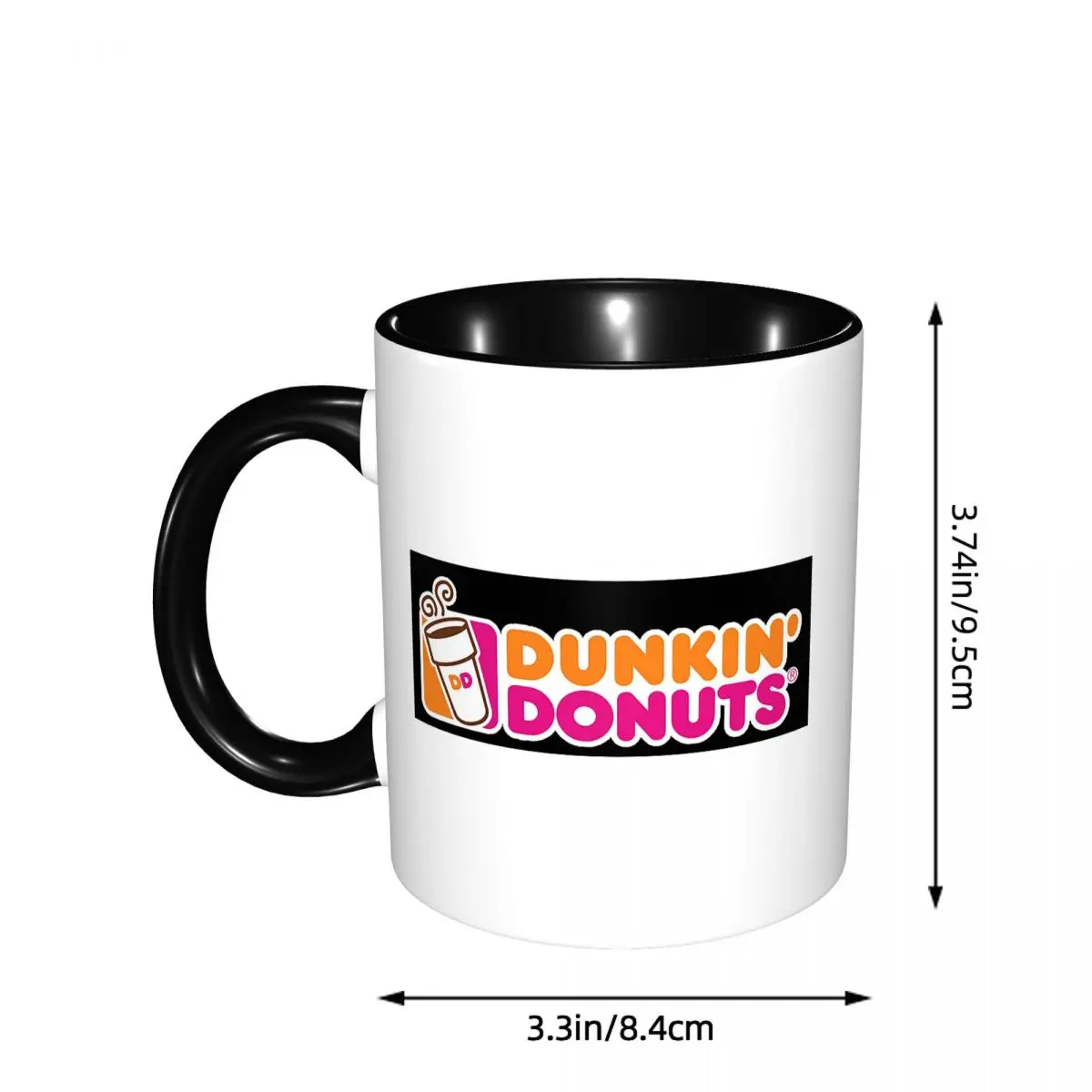 Dunkin Donuts Mug Funny Ceramic Coffee Cups Tea Mugs Milk Cup Drinkware Gift for Friends view 2