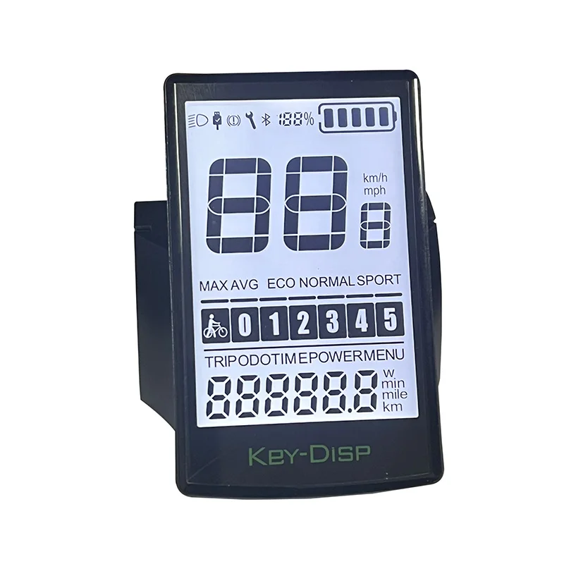 Ebike KD716 LCD Display Bicycle Accessories Speed Control Panel 36V 48V For Ebike Instrumentation Electric Bike KEY DISP