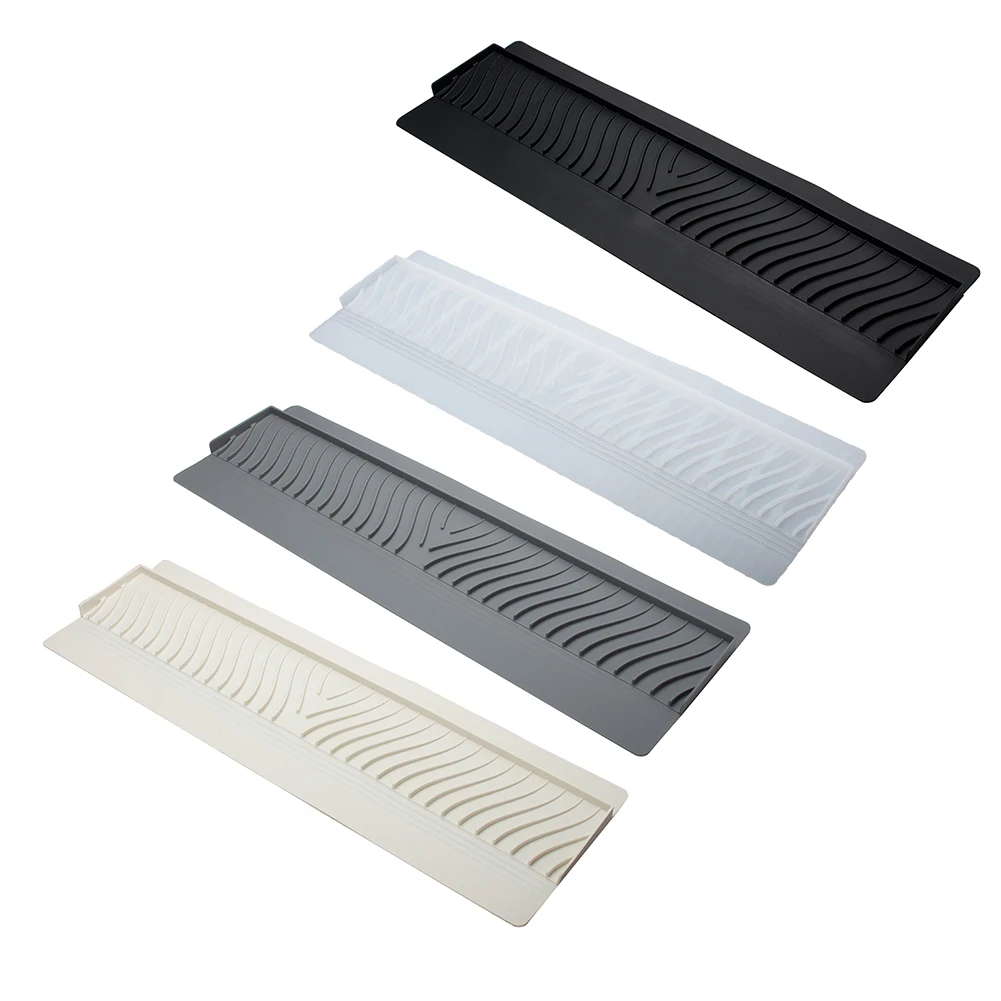 Flexible Silicone Sink Guard Baffle With Suction Cups For Kitchen Bathroom Countertop Water Blocking Board Home Supplies