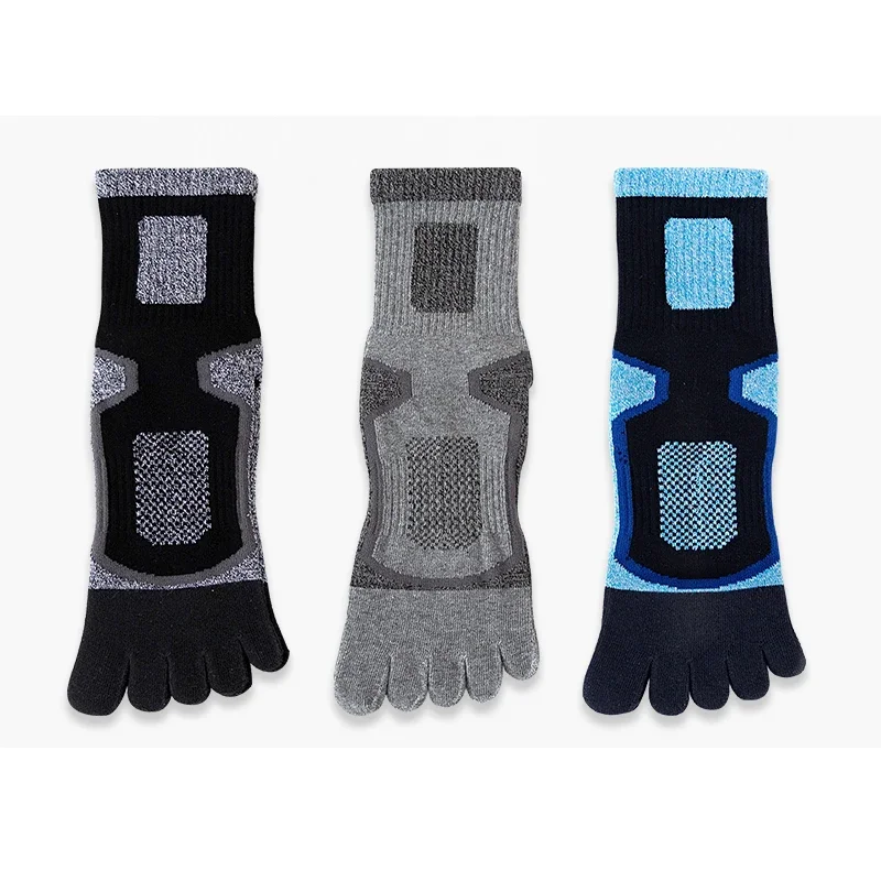 1/3/5 Pairs Toe Sport Short Socks Man Thick Compression Mesh Endurable Fitness Bike Run Outdoor Basketball Travel 5 Finger Socks view 4