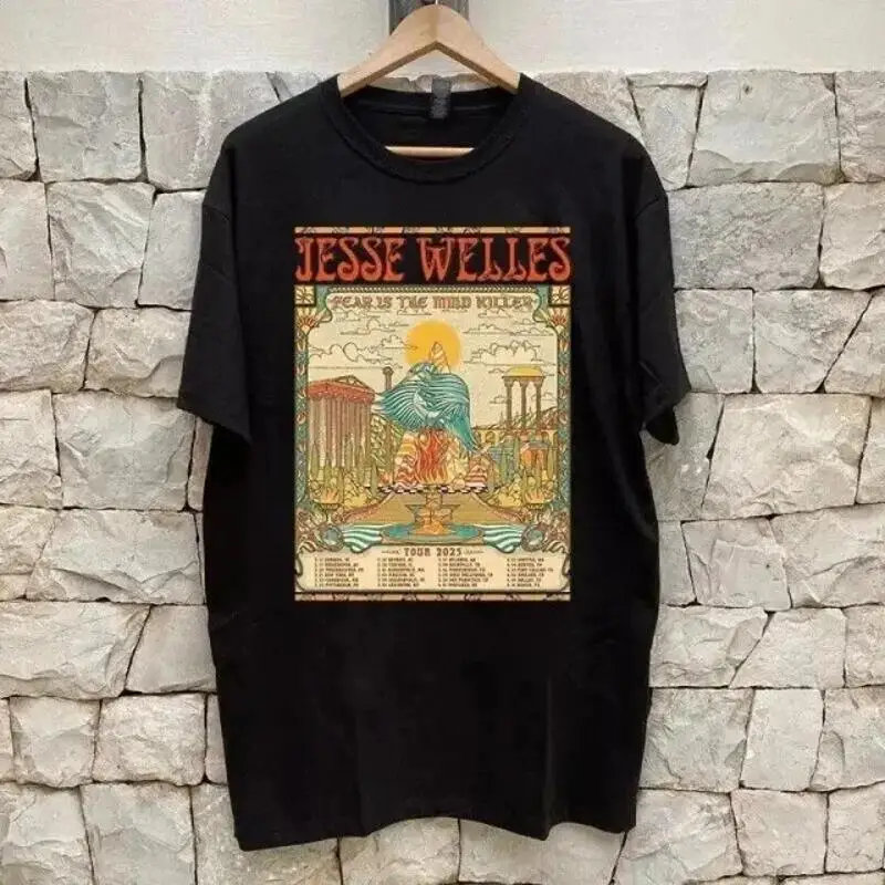 

Jesse Welles Fear Is The Mind Tour 2025 Black T shirt Size S 5XL