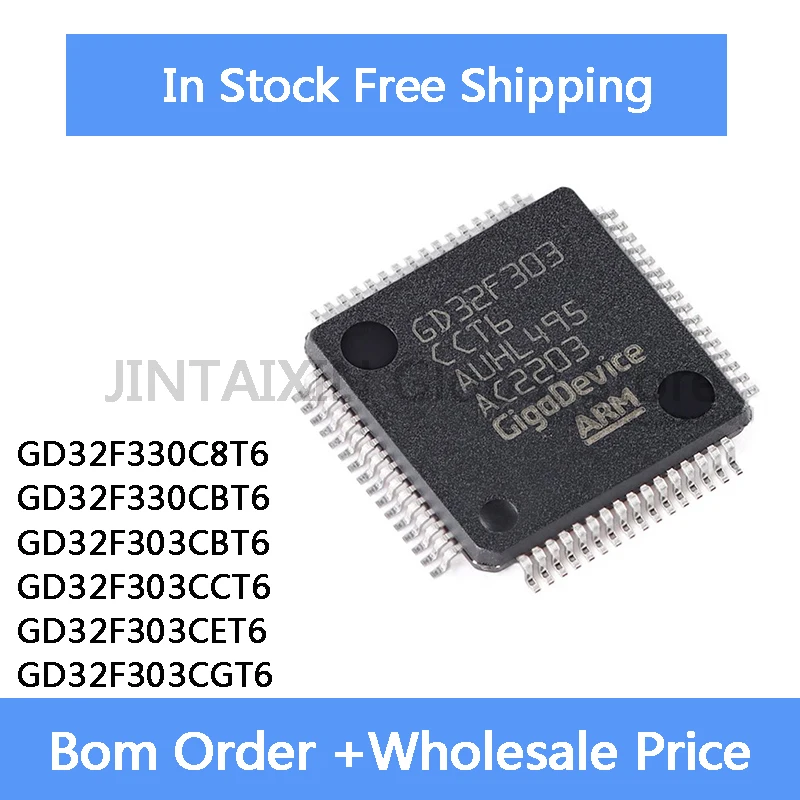 5Pcs GD32F330C8T6 GD32F330CBT6 GD32F303CBT6 GD32F303CCT6 GD32F303CET6 GD32F303CGT6 IC Chip In Stock Wholesale