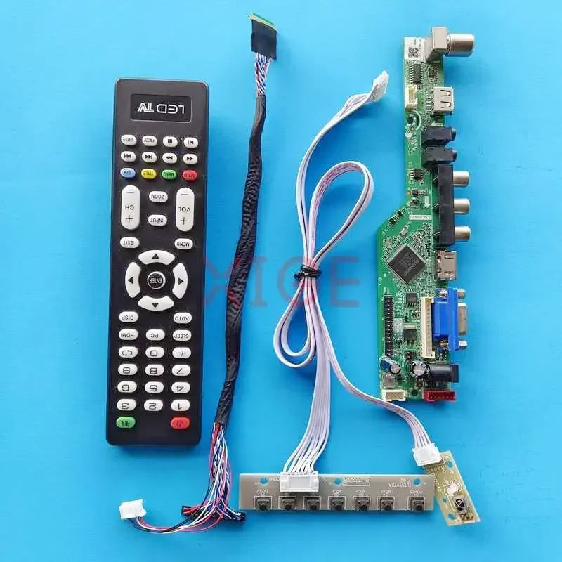 Controller Driver Board For LTN156AT05-001/301/802/H01 1366x768 USB+AV+VGA+HDMI Laptop Matrix LVDS 40Pin 15.6